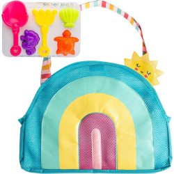 Beach Totes With Sand Toy Play Set - Rainbow