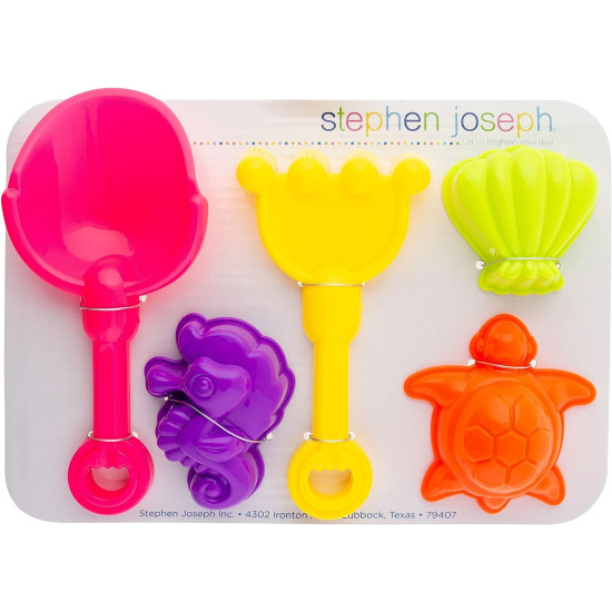 Beach Totes With Sand Toy Play Set - Rainbow