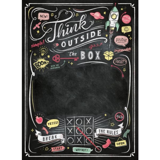 Black Board Puzzle Think Outside The Box 1000 Pcs