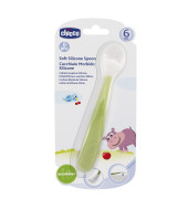 Chicco Soft Silicone Spoon 6M+ - Green