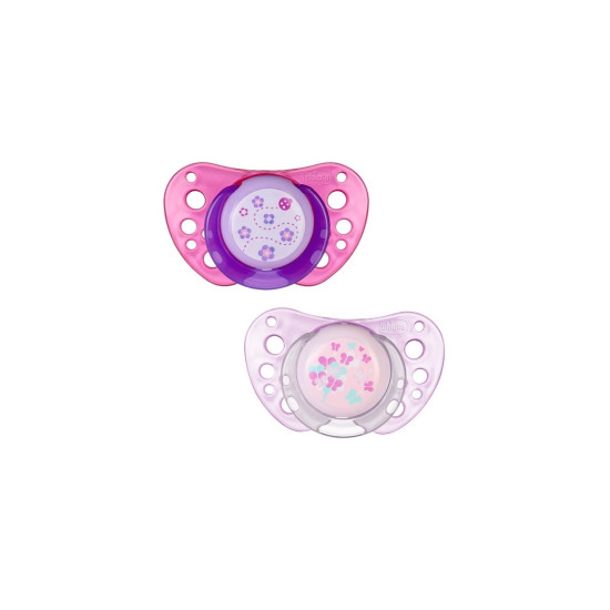 Chicco Silicone Physio Air Soothers 2 Pcs - Pink