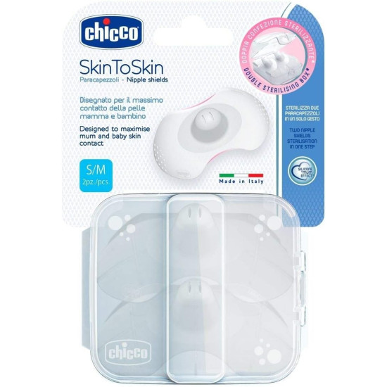 Chicco New Nipple Shields Silicone - M-L