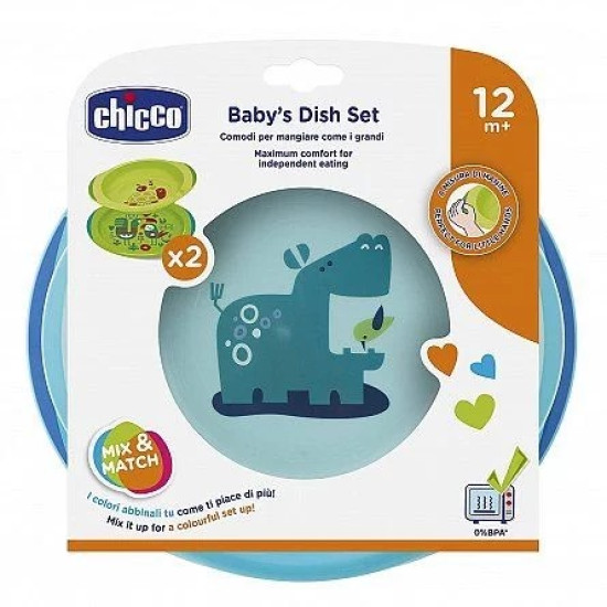 Chicco Dish Set 12M+ - Boy