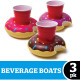 Donut Beverage Boats - 3 pcs