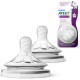 Avent Natural Teats 2 Pcs - 1 Hole 0M