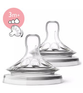 Avent Natural Teats 2 Pcs Variable Flow - 3m+