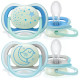 Avent Soothers Ultra Air Night 2 Pcs 6-18m - for boys