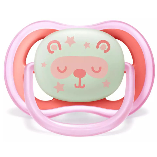 Avent Soothers Ultra Air Night 2 Pcs 6-18m - for girls