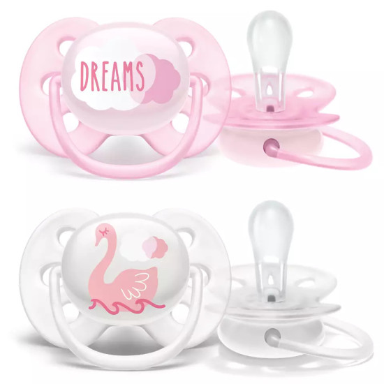 Avent Ultra Soft Pacifiers 2 Pcs 0-6m