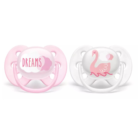 Avent Ultra Soft Pacifiers 2 Pcs 0-6m