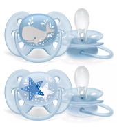 Avent Ultra Soft Pacifiers 2 Pcs 6-18m - Boys