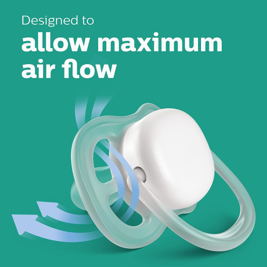 Avent Ultra Air Pacifiers 2 Pcs 6-18m - Whale & Starfish