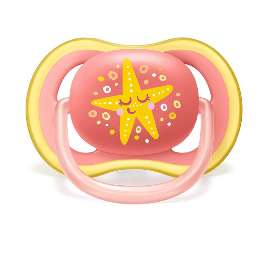 Avent Ultra Air Pacifiers 2 Pcs 6-18m - Whale & Starfish
