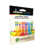 12color Flame Candles Rainbow Theme