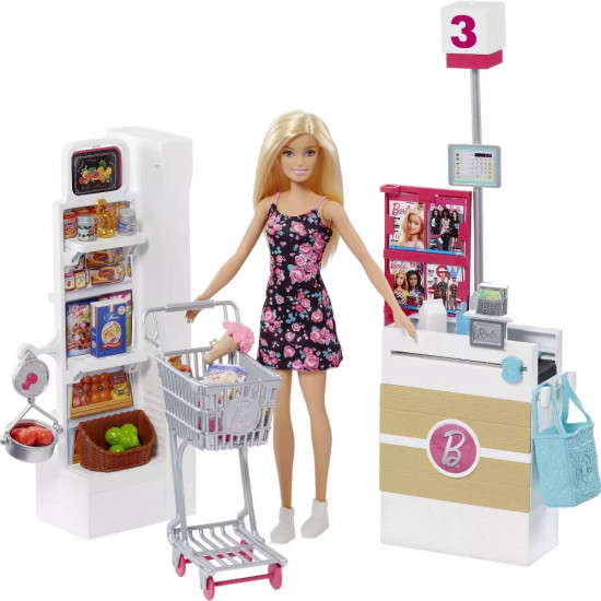 Barbie Supermarket Doll Playset