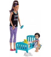 Barbie Skipper Babysitter Doll & Playset - Bed Time