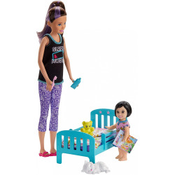 Barbie Skipper Babysitter Doll & Playset - Bed Time
