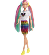 Barbie Leopard Rainbow Hair Doll