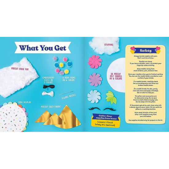 Sew Your Own Unicorn Cake Pillow - Klutz