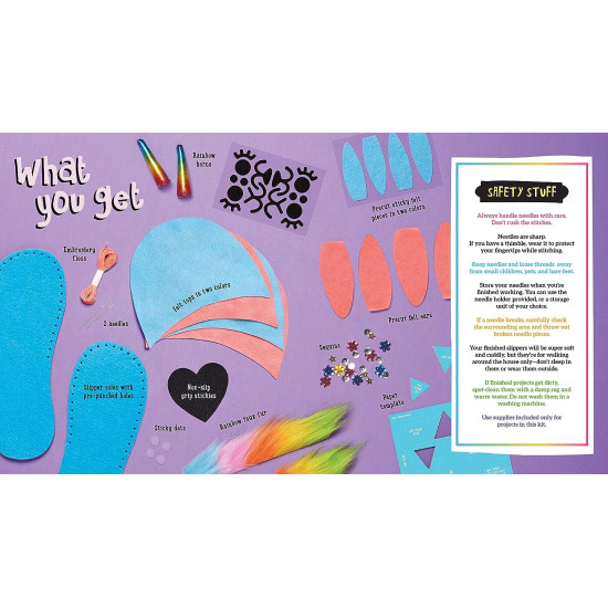 Sew Your Own Unicorn Bunny Slippers - Klutz