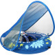 Self-inflating chest float with canopy - Blue