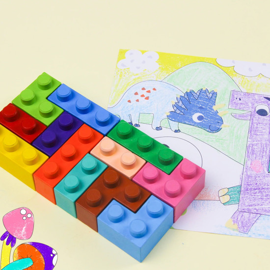 Blocks N Crayons Dinosaur - AVENIR