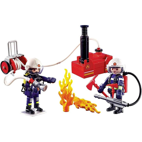 Firefighters With Water Pump 40 Pcs - Playmobil