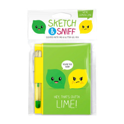 Sketch & Sniff note pad Lemon Lime - Scentco