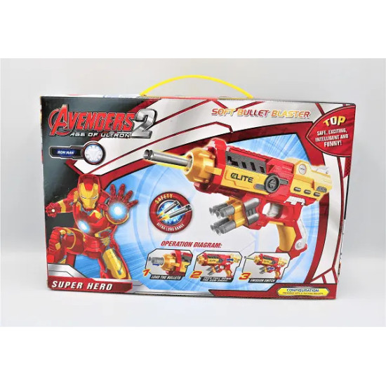Avengers Iron Man Soft Bullet Blaster