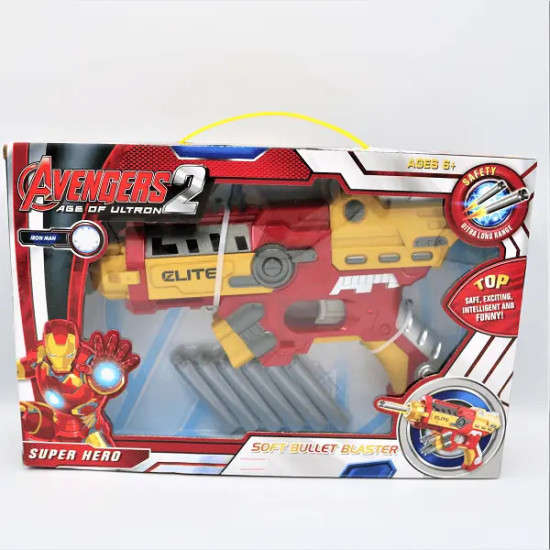 Avengers Iron Man Soft Bullet Blaster
