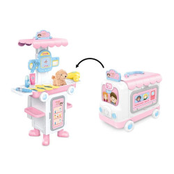 2 in 1 Deformation Bus Pet Shop Set