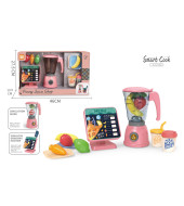 مجموعة اللعب التظاهرية بخلاط العصير وقائمة الطعام