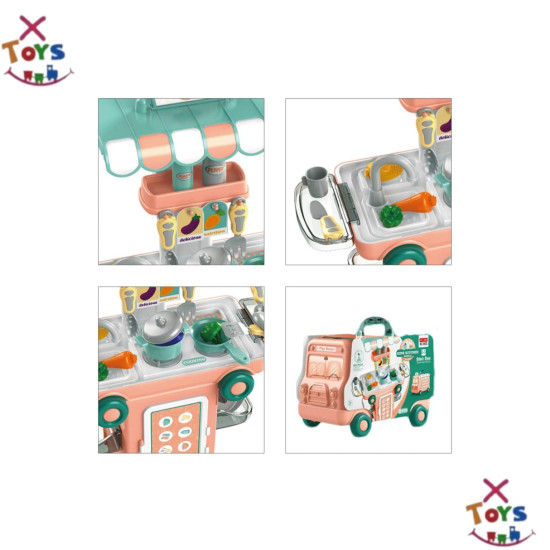 مجموعة المطبخ الترفيهية 2 في 1