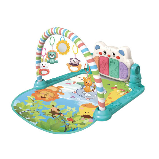 2-in-1 Educational Baby Walker & Play Mat