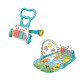 2-in-1 Educational Baby Walker & Play Mat