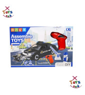 مجموعة بناء الشرطة مع آلة مفك البراغي 