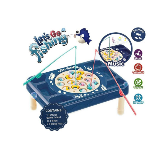 Magnetic Automatic Fishing Toy - Blue