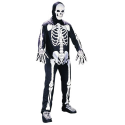 Skeleton Jumpsuit Costume