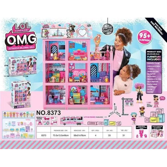 L.O.L Surprise Big House - 9 Rooms