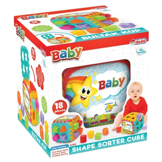 Dede (Pack of 18) sorter cube shape