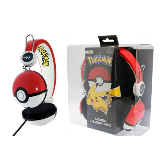 Wired Pokemon Headphones - Poke Ball