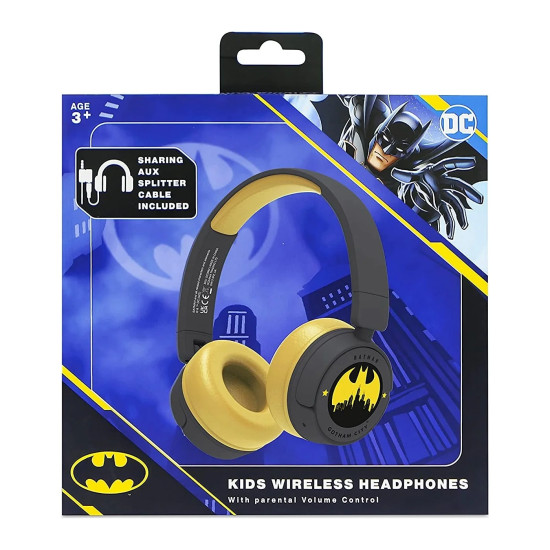 Batman Gotham City Kids Wireless Headphones