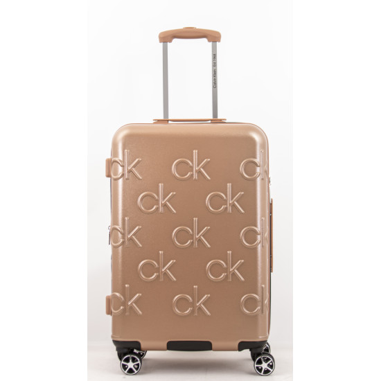 حقيبة سفر CK لون ذهبي