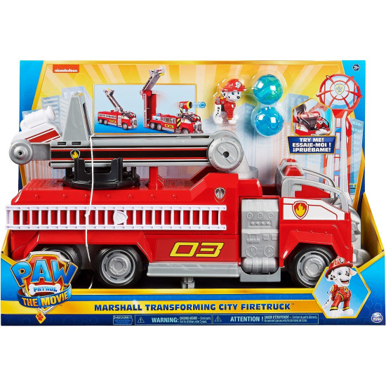 Paw Patrol Marshall’s Transforming Movie City Fire Truck