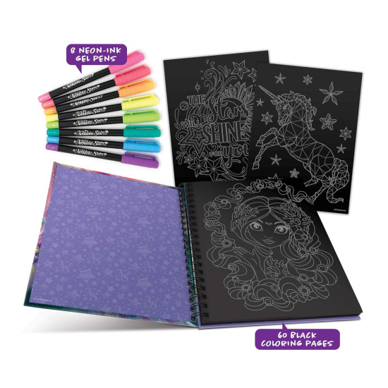 كتاب تلوين النجوم الغامضة صفحة سوداء