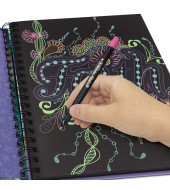 Nebulous Stars Coloring Book Black Page