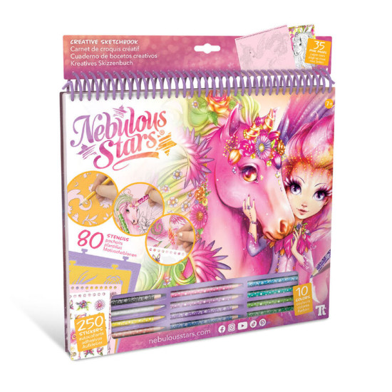 دفتر رسم إبداعي كبير - ليلياز وفيفياز