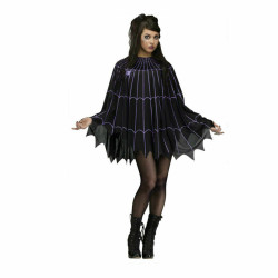 Purple Spiderweb Poncho