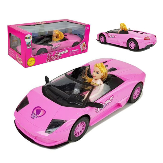 Bella Sport Pink Car With Doll