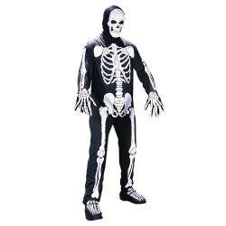 Adult Skeleton Jumpsuit Costume